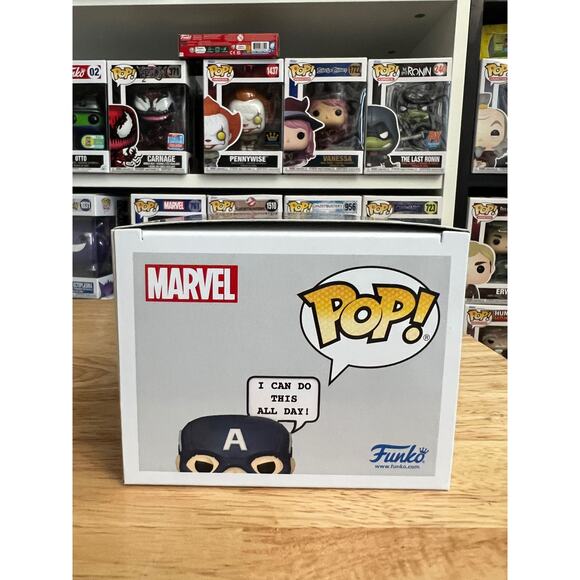 OFFICIAL WONDERCON STICKER Captain America Funko Pop #1480 Marvel Comics MCU TV - Picture 5 of 6